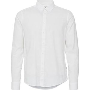 CASUAL FRIDAY Heren CFAnton 0053 BD LS Linen Mix Shirt Hemd, 110602_Snow White, M, 110602, sneeuwwit, M
