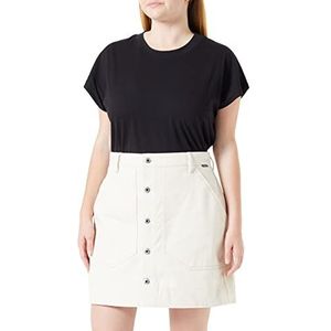 G-STAR RAW Vrouwen Workwear Button Skirt, beige/kaki (ecru D23000-D300-159), 32, beige/kaki (ecru D23000-d300-159), 32W