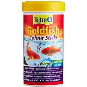Tetra Goldfish Colour Sticks, voedersticks voor goudvissen voor het ontvouwen van de natuurlijke kleurpracht, 250 ml