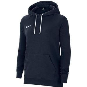 Nike Dames Sweater Met Capuchon W Nk Flc Park20 Po Hoodie, Obsidiaan/Wit/Wit, CW6957-451, XS