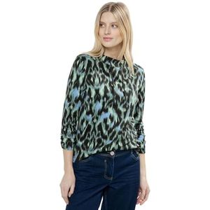 Cecil Katoenen T-shirt voor dames, Sterk kaki, L