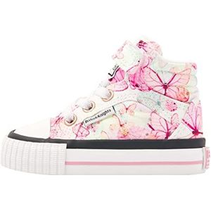 British Knights Dee Sneakers voor meisjes, mintgroen, roze vlinders, 21 EU