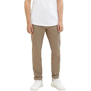 TOM TAILOR Denim Slim Chino broek voor heren, 10941 - Coastal Mist Beige, 30W x 34L