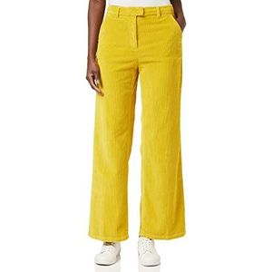 United Colors of Benetton Velvet Wide Leg fluwelen broek voor dames, geel (mosterd 29u), 44 NL