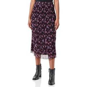 Vila VIFALIA HW Lira Pleated MIDI Rok/SU, zwart/Aop: lira, 38