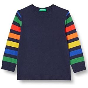 United Colors of Benetton Jersey G/C M/L 1141H100C trui, blauw gestreept, 911, YS voor kinderen
