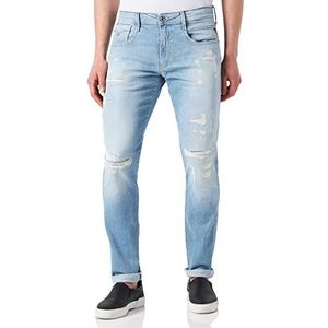 Replay Anbass Aged Jeans voor heren, 0092 Medium Blauw, 30W / 30L