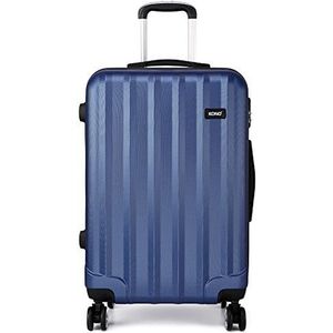 Kono Harde Schaal Cabine Koffer Lichtgewicht ABS 20 inch Handbagage met 4 Spinner Wielen Reistrolley Trolley Handbagage Koffer (marine)