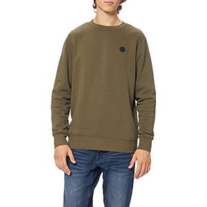 Kronstadt Heren Lars Organic/Recycled Sweat Crew Sweatshirt, Army, 3XL, leger, 3XL