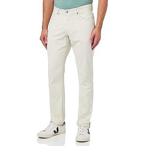 Hackett London Heren Satijn 5PKT broek, beige (bot), 32W/32L, Beige (Bone), 32W / 32L