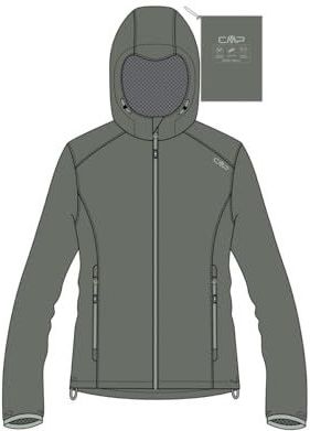 CMP - Rain Trench Coat - Damesjas - Waterdicht - Volledig Opvouwbaar