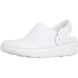 Fitflop Gogh Pro Leather Clogs voor dames, Urban White, 38 EU