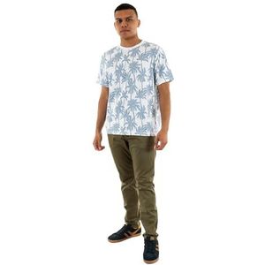 Kaporal, T-shirt met korte mouwen, voor heren, 100% biologisch katoen, regular fit, ronde hals, kleur wit, maat XL, Wit, XL