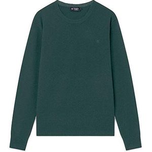 Hackett pullover lamswol navy pullover Lamswol donkerblauw - heren - kleding - slim fit, groen (Myrtle Green 677), M