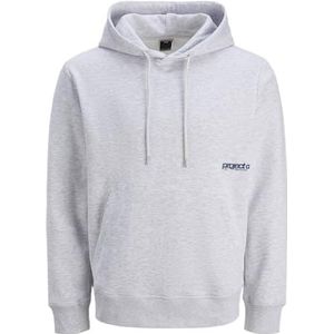 JACK & JONES Jcounion Minimal Print Sweat Hood, wit melange., L