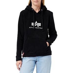 Alpha Industries Basic Hoody Polar Fleece Hooded Sweat voor dames Black