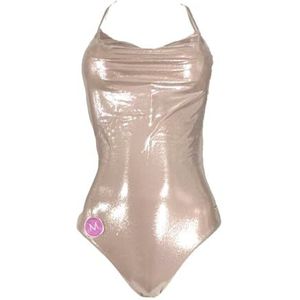 EMPORIO ARMANI Vrouw Micro Foil Dot Badpak uit één stuk Roze S, Roze Micro Folie Dot, S