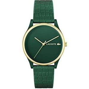 Lacoste Vrouwen analoog quartz horloge met siliconen band 2001247, Groen