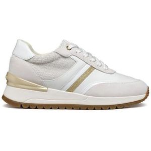 Geox D Desya A Sneakers voor dames, witgoud, 38 EU