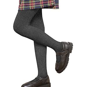 LOLANTA Meisjes winterlegging dikke fleece gevoerde rekbare zachte panty schooluniform lichtgrijs L (9-11 jaar)