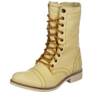 s.Oliver Casual combat boots voor dames, geel 600, 42 EU