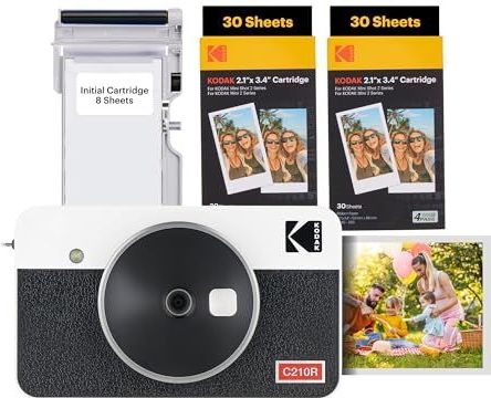 Kodak - MINI SHOT 2 RETRO C210RW - Instant Camera - Wit