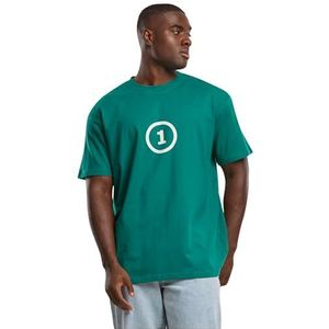 Mister Tee Mannelijk T-shirt zonder kraag, groen, XS, groen, XS