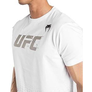 Venum UFC Authentieke Fight Week 2.0 T-shirt met korte mouwen voor heren, wit, XXL