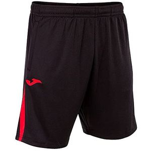 Joma - Championship Vii - Korte Broek - Zwart - 100% Interlockpolyester