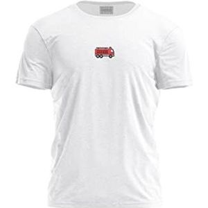Bona Basics Bdtswi-100082 T-shirt voor heren, wit, S