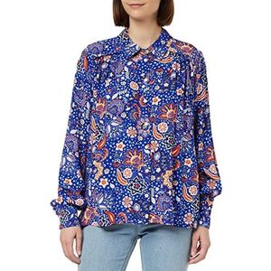 Part Two VernaPW SH Regular Fit shirt met lange mouwen, bluing wallpaper print, 38 watt, Bluing Wallpaper Print, 36