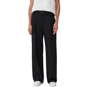 s.Oliver BLACK LABEL - Bandplooibroek - Zwart - Wide Leg - High Waist