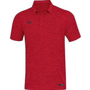 JAKO - Poloshirt Premium Basics, Uniseks-Volwassene, Roodgevlekt, L