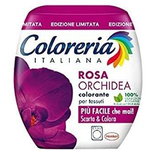 Coloreria Italiana Grey Textiel- en kledingverf in de wasmachine, kleur: Orchidee roze, 1 pak, 350 g