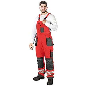 Leber&Hollman LH-FMNX-B_CSB62 beschermingsbroek, rood-grijs-zwart, 62 maat