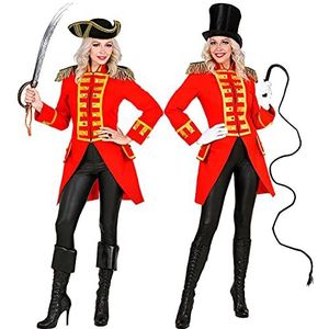 Widmann 48901 48901 rode garde-uniform, parade-rok, jas, jas, circusdirector, kostuum, carnaval, themafeest, dames, meerkleurig, S