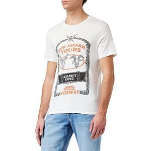 Marvel METLATMTS021 T-shirt, wit, M, Wit., M