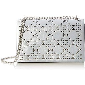 SwankySwans Dames Niomi Clutch, eenheidsmaat, zilver, Eén Maat