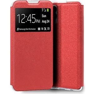 Coole flipcover voor Realme 8i/Narzo 50, glad, rood