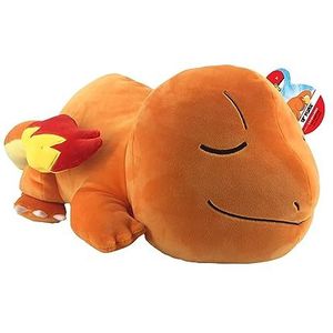 Bizak Charmande slaapmuts, 46 cm, officiële Pokémon-pluche dier, reuzenmotief (63220075)