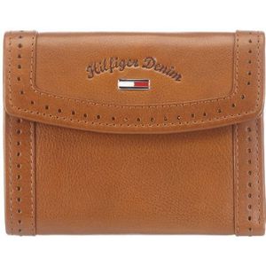 Hilfiger Denim VAYA SMALL Trifold Wallet EL56920997, dames portemonnees 13x11x4 cm (B x H x D), Braun (Cognac 606)