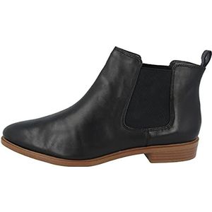 Clarks Taylor Shine dames lage laarzen Chelsealaarzen, Schwarz Black Leather , 37.5 EU