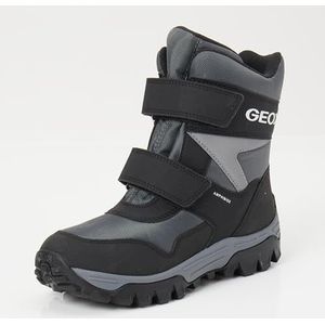 Geox J Himalaya Boy B ABX, sneeuwschoen voor kinderen en jongeren, Antraciet Zwart, 38 EU