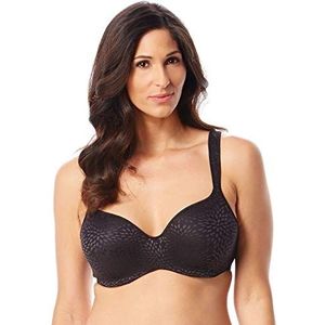 Playtex Secrets Body Revelations Underwire BH, Dames, meerkleurig (Black Jacquard), 85F