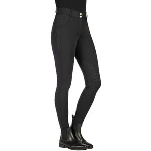 HKM Ari Mid Rise siliconen kniestukken Rijbroek voor dames Beige 46