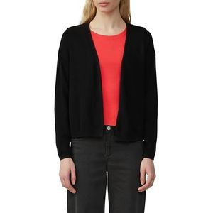 QS Gebreid vest met overgesneden schouders, zwart, XS