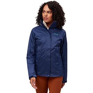 Marmot Dames Wm's PreCip Eco Jacket, Waterdicht regenjack, winddichte regenjas, ademend; opvouwbaar hardshell windjack, ideaal voor fiets- en wandeltochten, Arctic Navy, XS