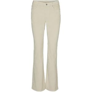 VERO MODA Vmflash Mr Flared Corduroy Pants Noos, havermout, 31W / 34L