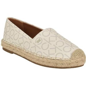 Calvin Klein Women's Popular Flat, Off White 150, 9.5
