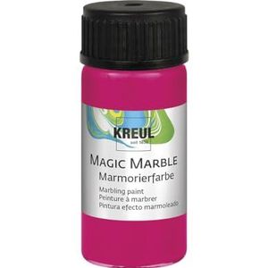 KREUL 73233 - Magic Marble marmerverf, potje van 20 ml in neonroze, schitterend gekleurde dip marmerverf voor willekeurige patronen en unieke kleureffecten.